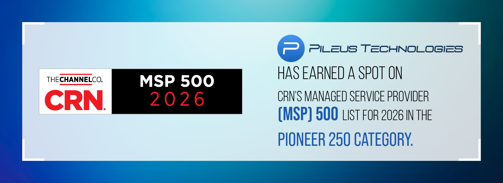Pileus Technologies 2026 MSP 500